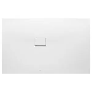 V&B; Bac à douche Squaro Infinity 150x75x4cm, anthracite, angle encastré gauche contre mur ; Viller…