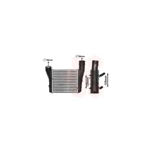 VAN WEZEL Intercooler, échangeur pour AUDI: A4, A6 (Ref: 03004221)