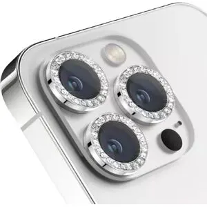 Couvercle De L'objectif Avec Strass Pack De 2 Silver