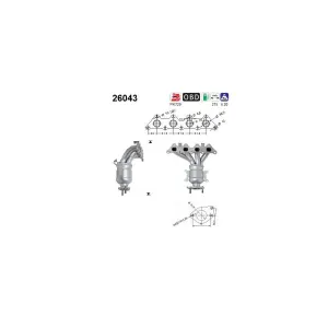 AS Catalyseur pour MITSUBISHI: Space Star (Ref: 26043)
