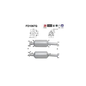 AS FD1067Q Filtre à particules
