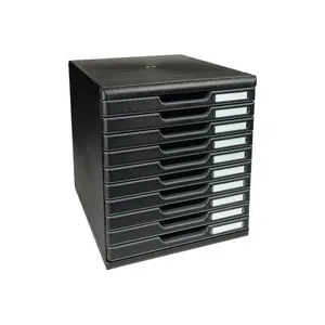 Module De Classement Modulo Ecoblack 10 Tiroirs Fermés Noir