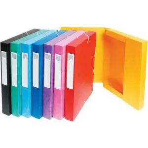 Elastobox Exacompta A4 25mm 600gr assorti