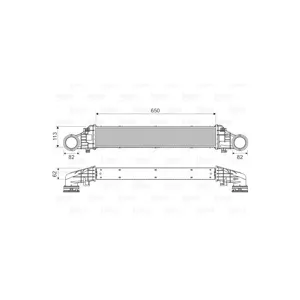 VALEO Intercooler, échangeur pour MERCEDES-BENZ: Classe E (Ref: 818587)