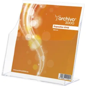 Archivo 2000 Présentoir de table vertical format A4 transparent - 1 Case
