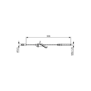 BOSCH Câble de frein à main pour FORD: Focus (Ref: 1 987 482 369)