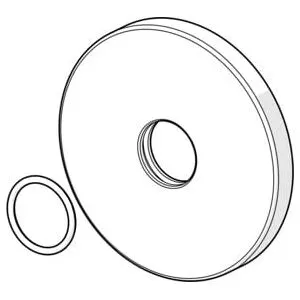 Hansa Rosette complète d= 75mm chrome (59913239)