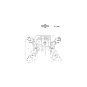 FEBI BILSTEIN Triangle de suspension pour MAZDA: 3 (Ref: 186460)