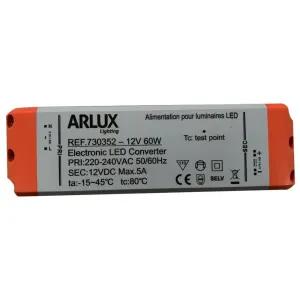 Driver 12V 60W- 5A pour MR16