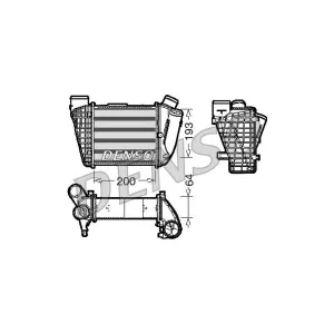 DENSO Intercooler, échangeur pour AUDI: A4 (Ref: DIT02004)