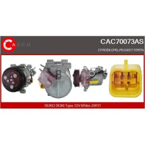 CASCO SRL Compresseur, climatisation pour CITROËN: C3, C-Elysée, Dispatch, Jumpy, Berlingo & OPEL:…