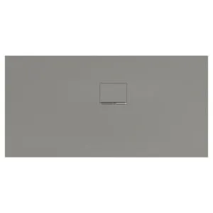 V&B; Bac à douche Squaro Infinity 150x75x4cm, gris, angle, installation contre mur droite ; Villero…