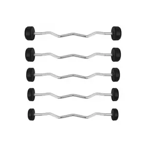 Barre de musculation caoutchouc bouclée HMS GSL-10