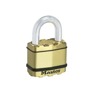 Master Lock Excell 50mm Brass Finish Padlock M5BEURD