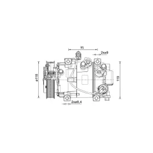 MAHLE ACP 1466 000P Compresseur de clim