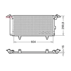 DENSO Condenseur, climatisation pour SUBARU: Legacy (Ref: DCN36005)