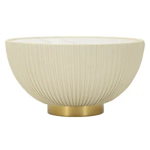 Table Basse Design Elge 71cm Crème