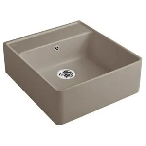V&B; Évier simple avec garniture vidage, excentrique, timber CeramicPlus ; Villeroy & Boch (632062T…