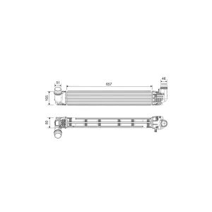 VALEO Intercooler, échangeur pour DACIA: Duster & RENAULT: Duster (Ref: 818228)