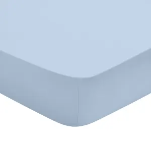 Drap housse studio coton givre