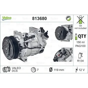 VALEO Compresseur, climatisation pour RENAULT: Laguna (Ref: 813680)