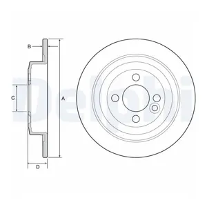 DELPHI Disques de frein pour MINI: MINI (Ref: BG4560C)