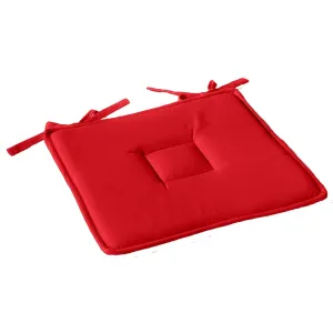 Galette De Chaise Uni Effet Bachette - 40 X 40 Cm