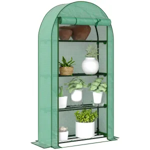 Serre De Balcon 4 Étagères Vert