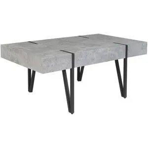 Table Basse Adena Effet Béton Gris
