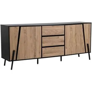 Commode 2 Portes Blackpool Marron/noir