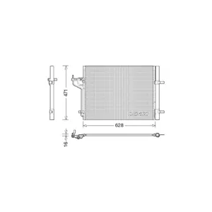 DENSO Condenseur, climatisation pour FORD: Focus, C-Max (Ref: DCN10029)