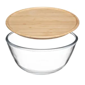 Saladier D23cm Couvercle Bambou - 5five