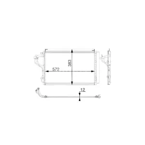 MAHLE AC 55 000P Condenseur, climatisation