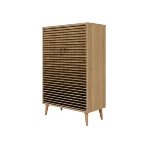 Dmora Buffet effet bois beige 80x36 cm