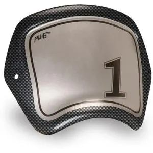 Saute vent Puig Plaque Frontale ABS Apparence carbone