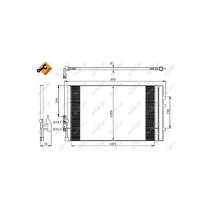 NRF B.V. Condenseur, climatisation pour BMW: X3, X4 (Ref: 350036)