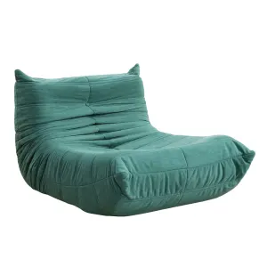 Fauteuil Compressé En Velours Vert Derry