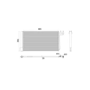 Condenseur, Climatisation Mahle Ac941000p Ford