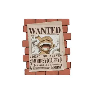 Tirelire Affiche Wanted Luffy