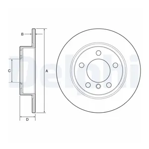 DELPHI Disques de frein pour MINI: MINI (Ref: BG4561C)
