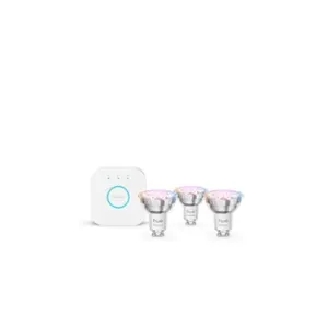 Pack essential- 3/gu10+pont white&color ambia