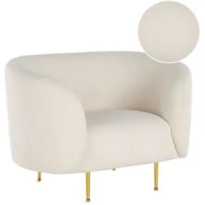 Fauteuil Loen Bouclé Blanc