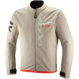 Blouson Moto Ixon COMBAT Sable/Rouge