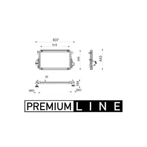 MAHLE CI 746 000P Intercooler
