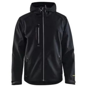 Veste Softshell À Capuche Noir/argent Taille L