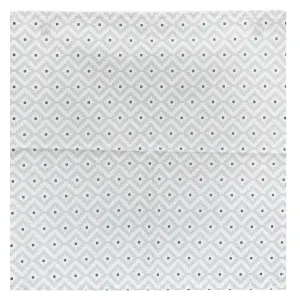 Lot de 4 Serviettes de Table Etnik 40x40cm Gris