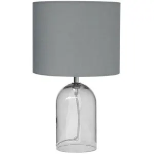 Lampe À Poser Devoll Verre Gris