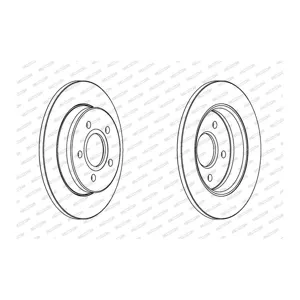FERODO Disques de frein pour FORD: Focus, C-Max (Ref: DDF1226C)
