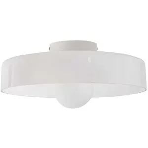 Plafonnier Luguse Verre Blanc