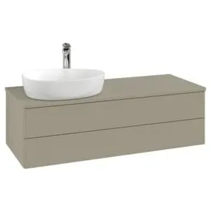 V&B; Meuble sous lavabo sans structure de façade, éclairage Antao 120x36x50cm, HL, WBP Lac, st. Gr…
